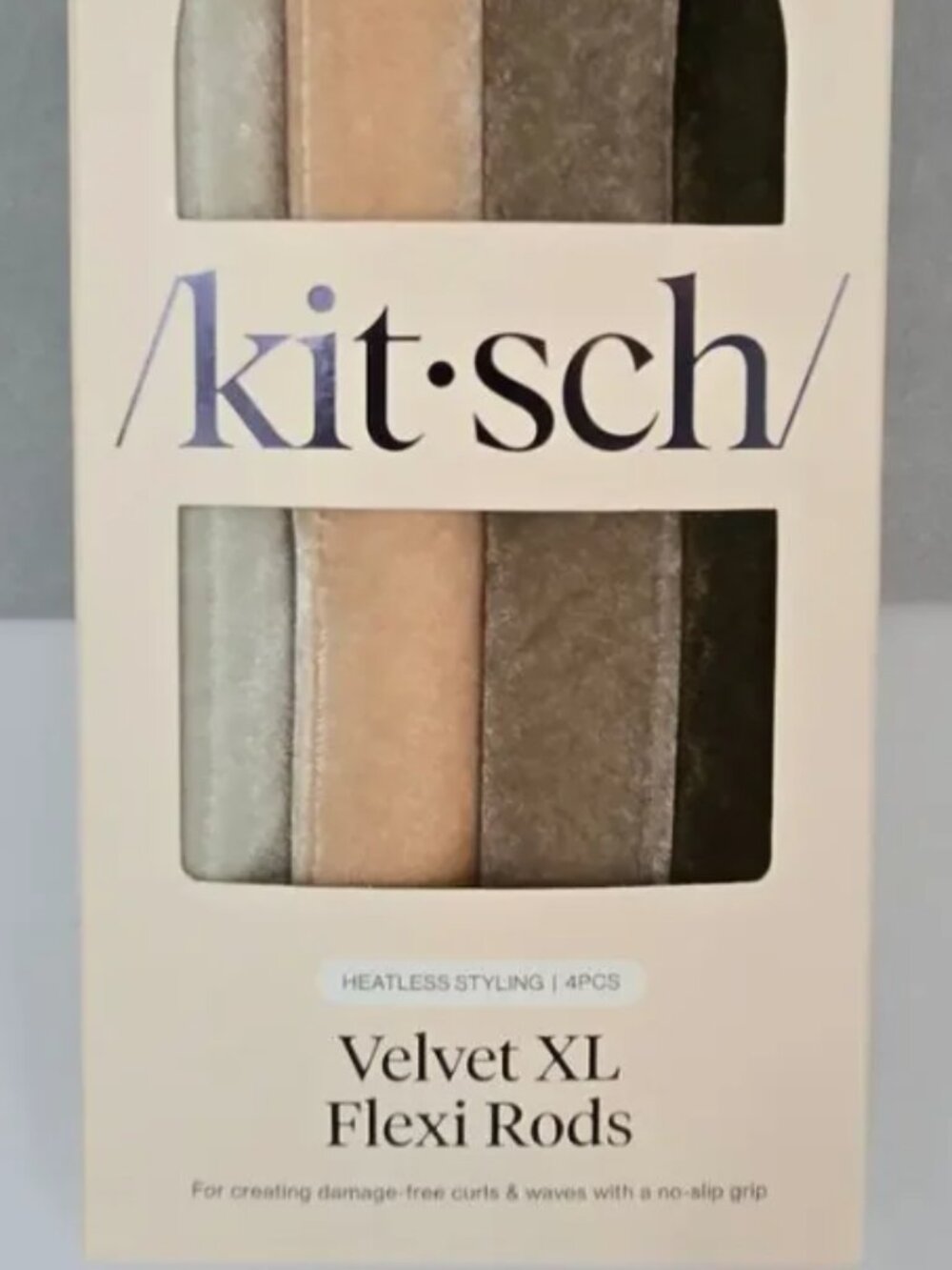 Kit-sch Velvet XL Flexi Hair Curling Rods 4 pc